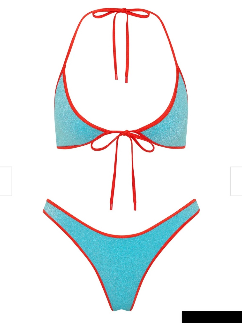triangl swimwear Sofi- Azure Sparkle Halter bikini set